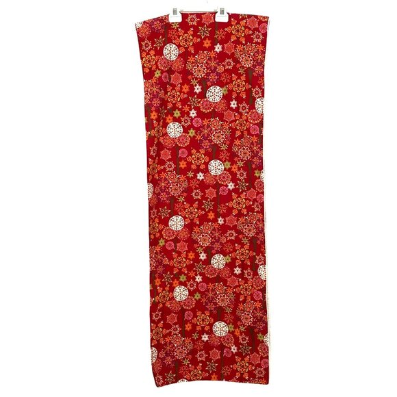 Pottery Barn Snowflake Christmas Holiday Table Runner 18" x 102" Whimsy Colorful - Picture 2 of 7